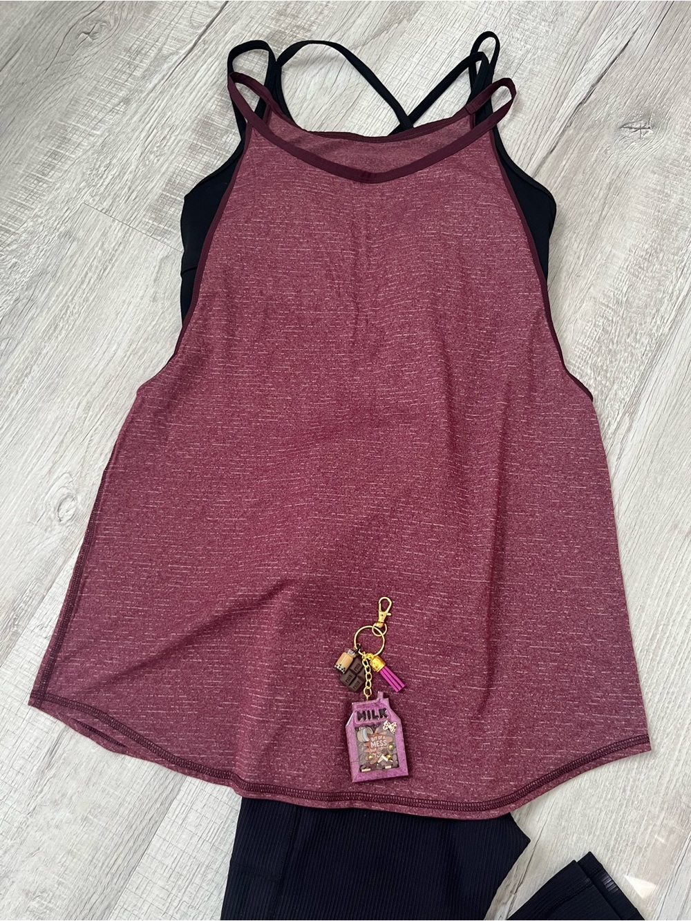 Lululemon Burgundy High Neck Tank